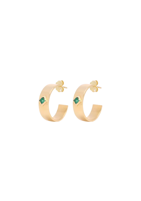 Emerald Loula Hoops