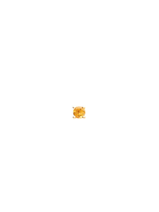 Citrine Single Stud