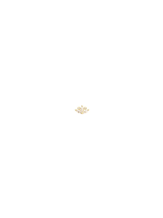 Diamond Lotus Single Stud