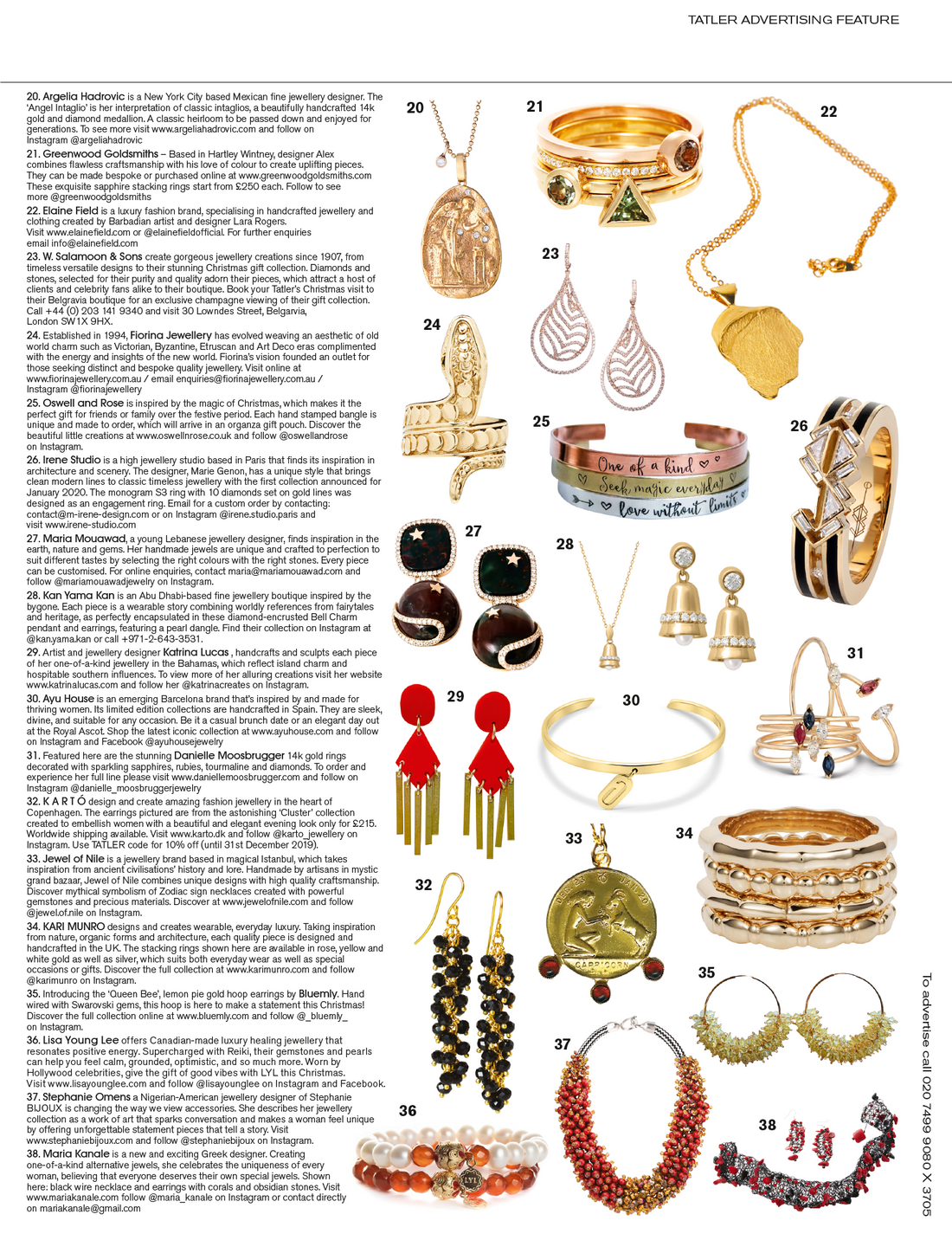 Tatler Feature - ‘Beirut’ Earrings