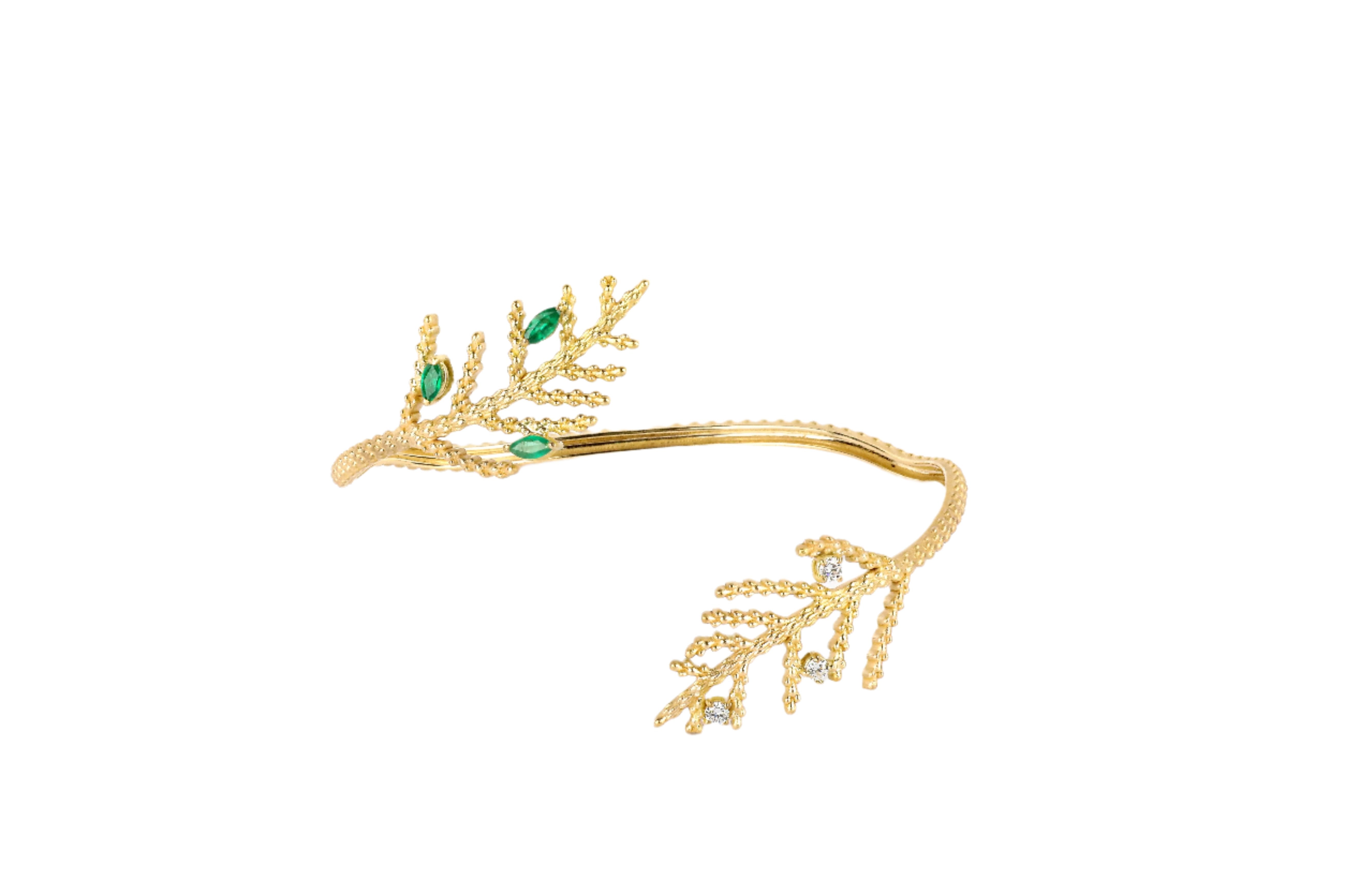 Cedar Branch Bangle – Maria Mouawad Jewelry