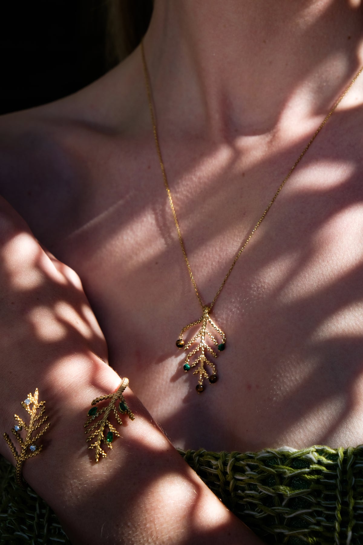 Maria Cedar Cedar Branch Necklace – Maria Mouawad Jewelry