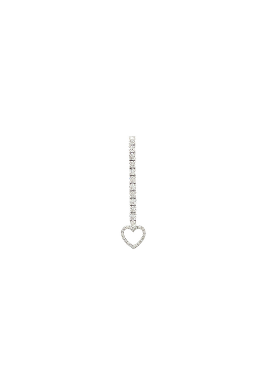 Heart Drop Single Earring