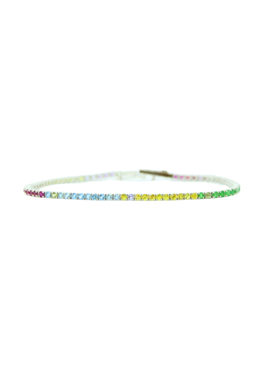 Rainbow Tennis Bracelet