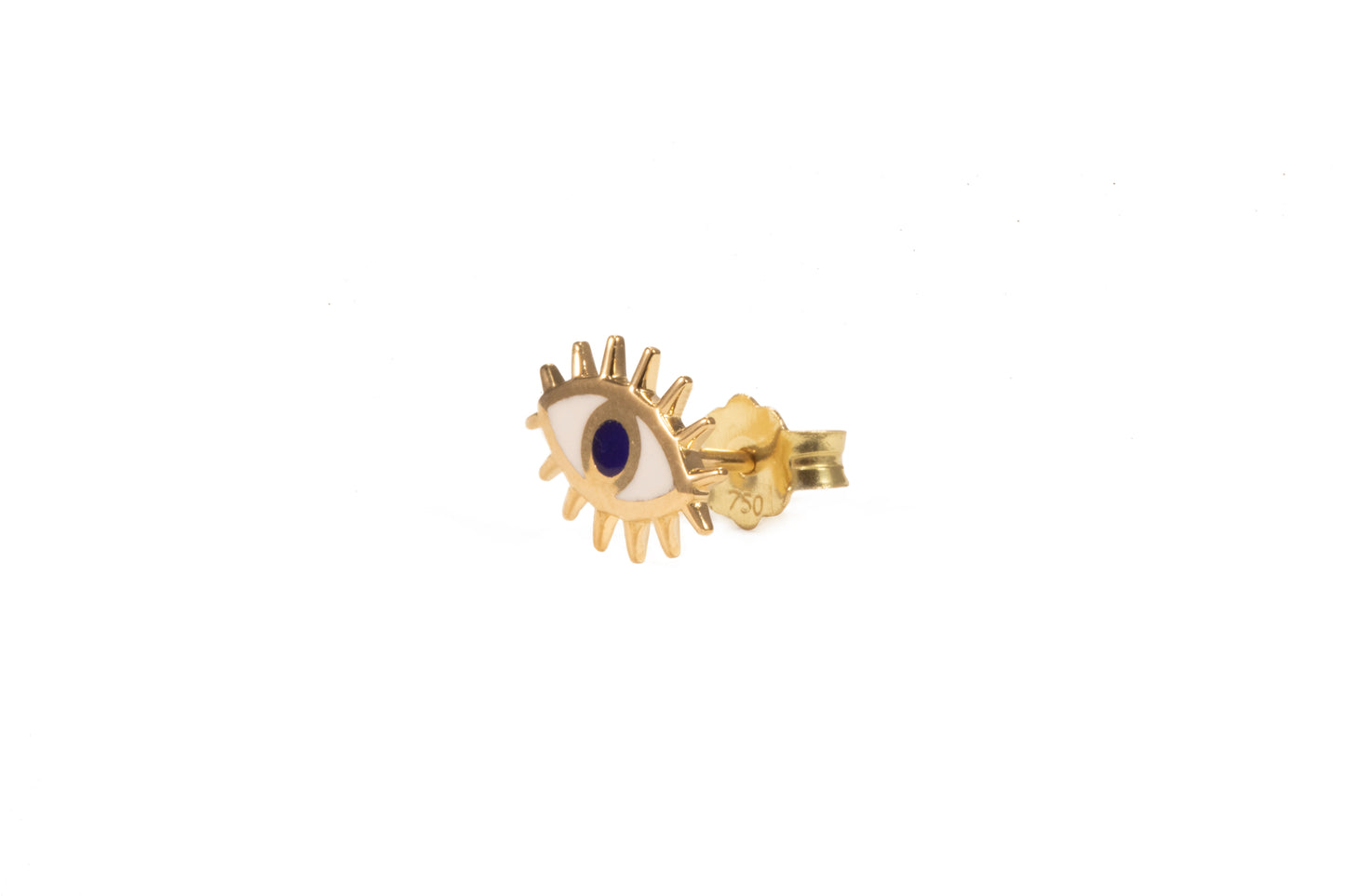 Enamel Eye Single Stud