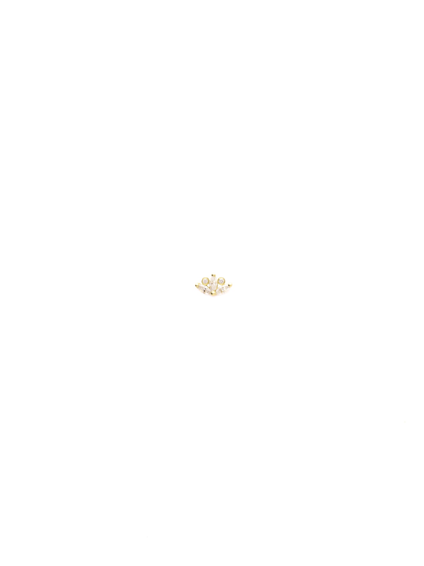 Diamond Lotus Single Stud