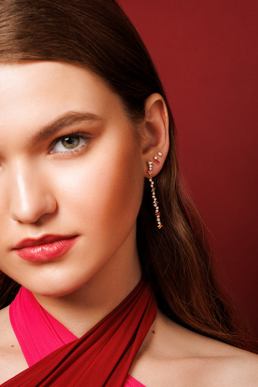 Rainbow Drop Single Earring