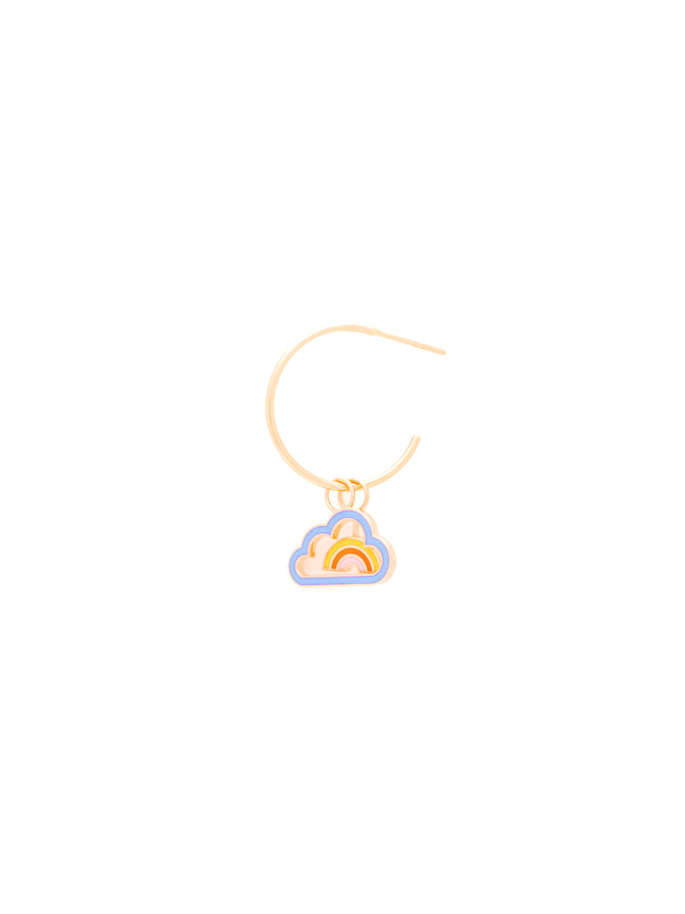 Rainbow in the Cloud Earring Charms