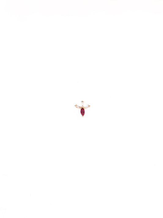 Tulipa Ruby Single Stud