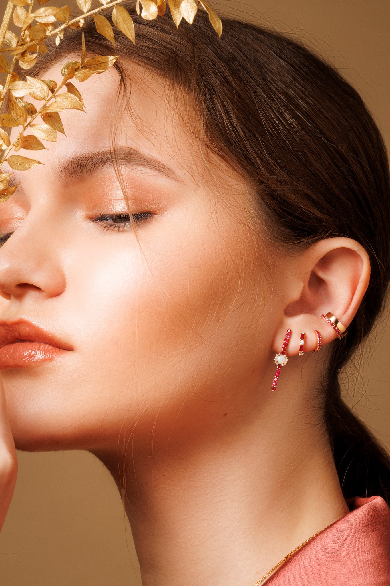 Ruby Ray Single Earring